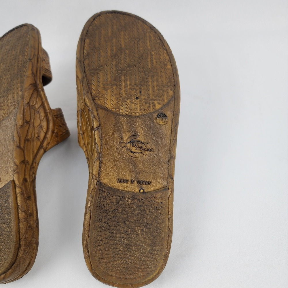 Pali Hawaii Colored‎ Jandal in Light Brown Mens Size 10 Made in Taiwan - Picture 5 of 6